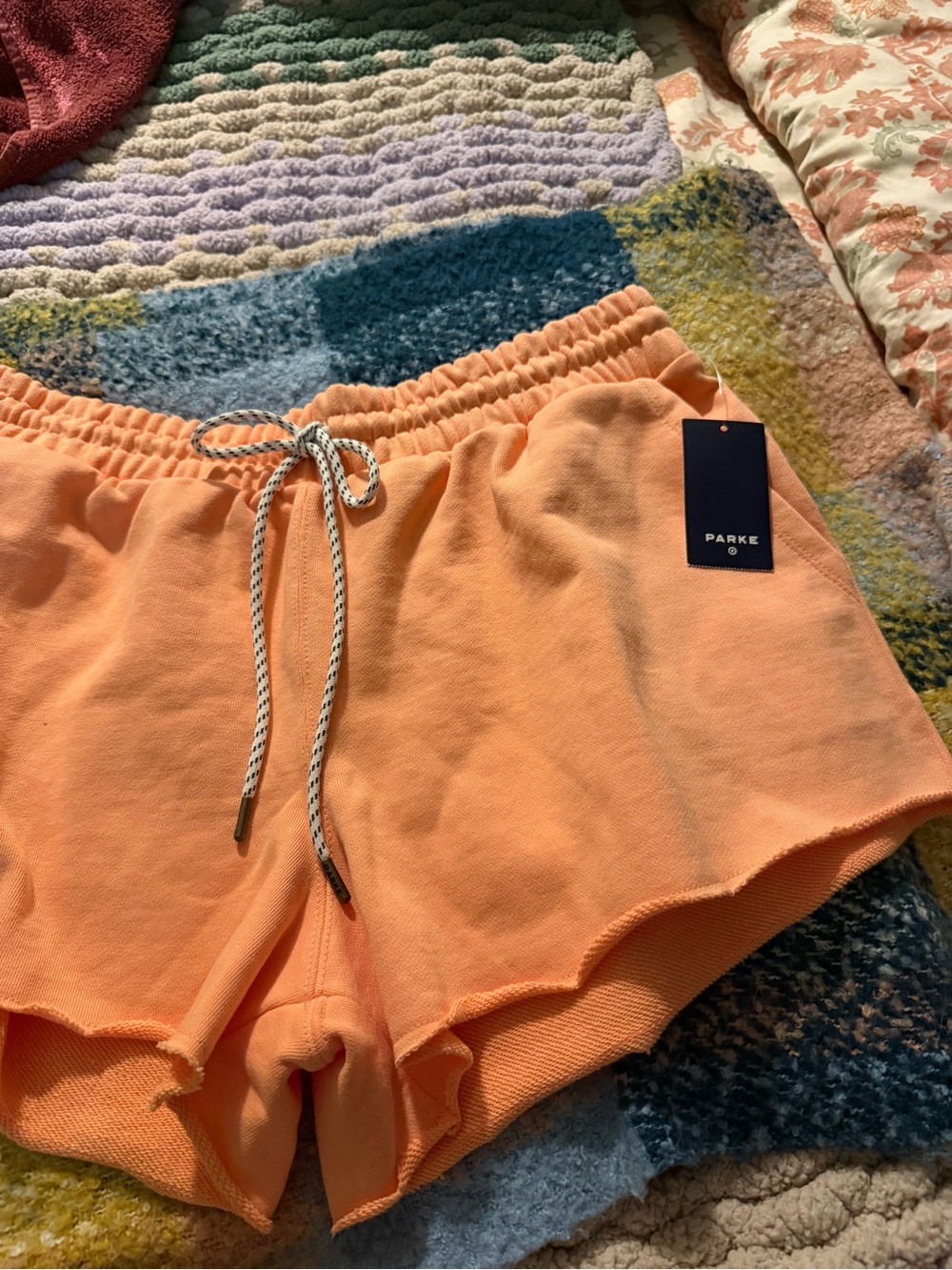 Parke x Target collab  Coral Peach Elastic-Waist Womens Shorts
